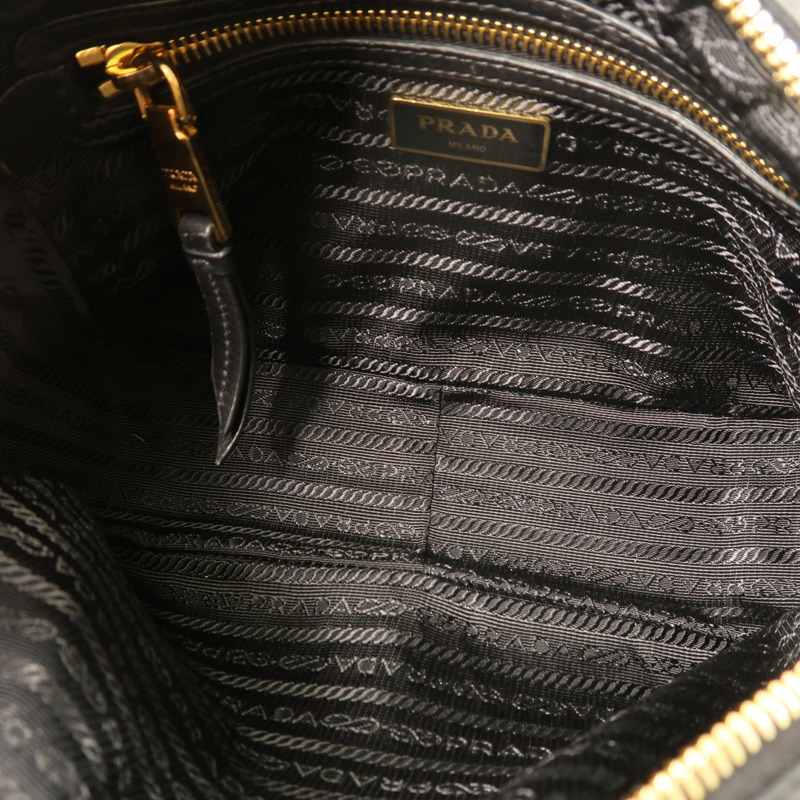 PRADA 帆布Shoulder Bag金扣肩背袋-4
