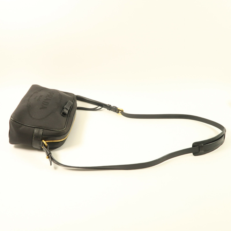 PRADA 帆布Shoulder Bag金扣肩背袋-7