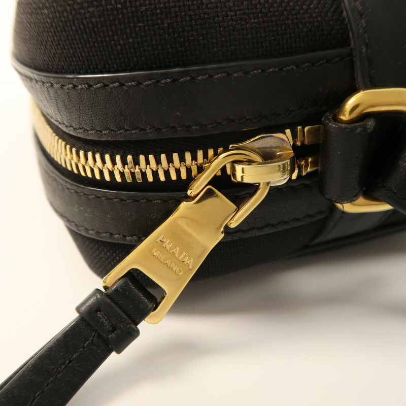 PRADA 帆布Shoulder Bag金扣肩背袋-14