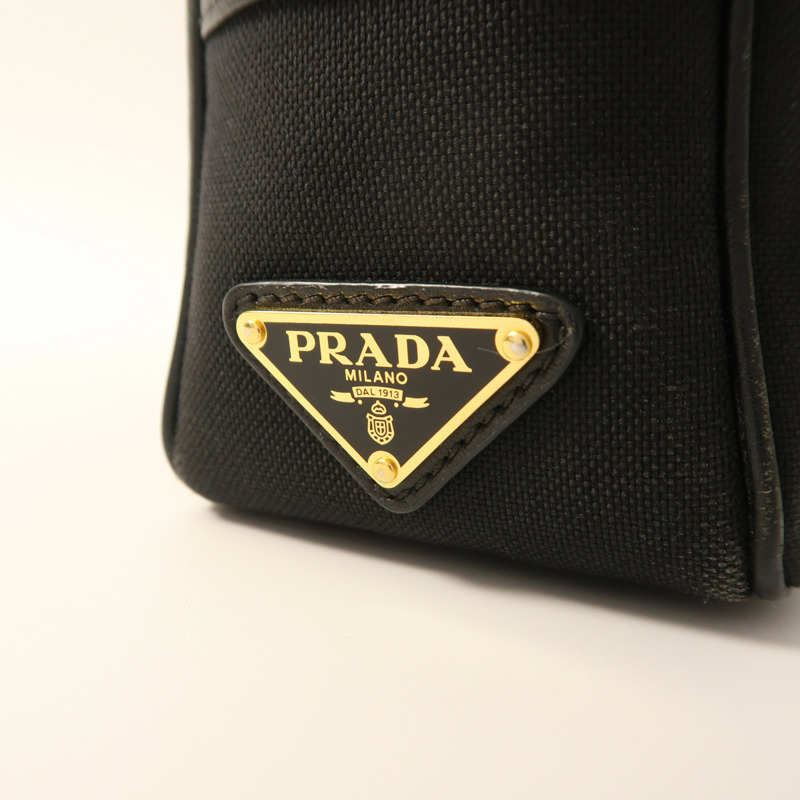 PRADA 帆布Shoulder Bag金扣肩背袋-15