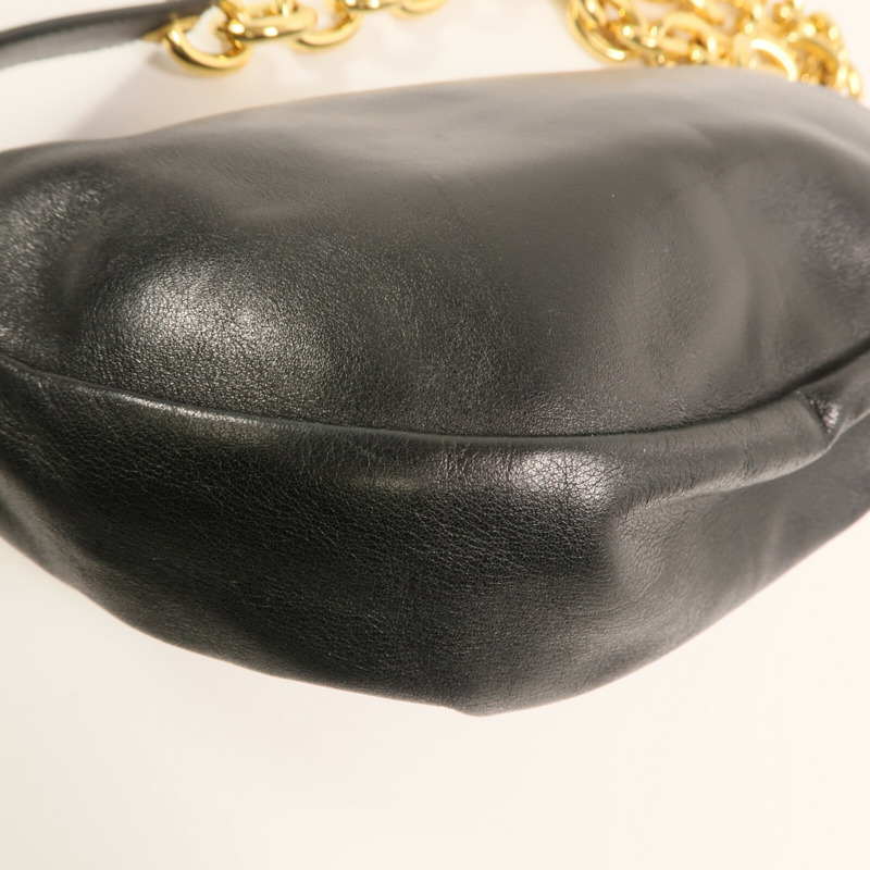 BOTTEGA VENETA 羊皮皮革Belt Chain Shoulder金扣鏈帶肩背袋-8