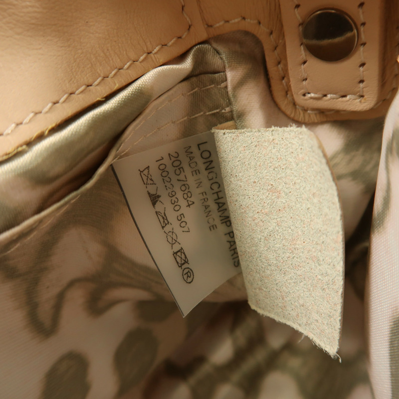 Longchamp 牛皮皮革Chain Shoulder銀扣鏈帶肩背袋-6