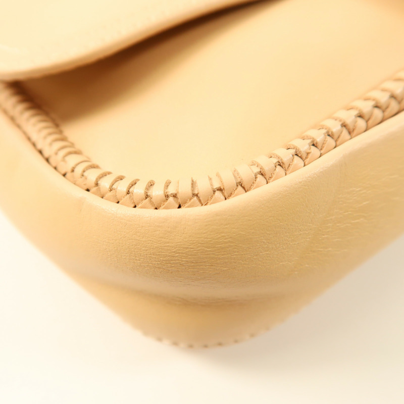 Longchamp 牛皮皮革Chain Shoulder銀扣鏈帶肩背袋-9