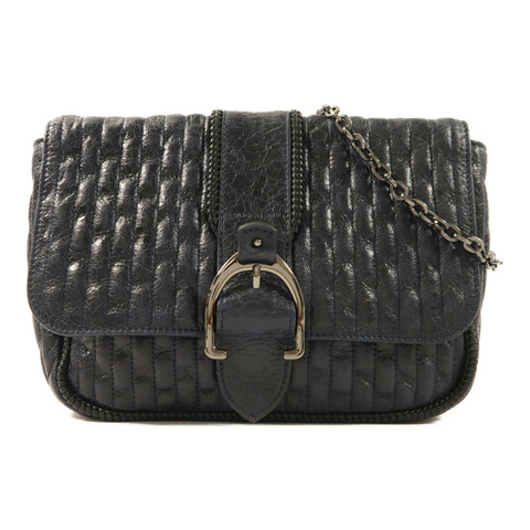 Longchamp 牛皮皮革Chain Shoulder鏈帶肩背袋