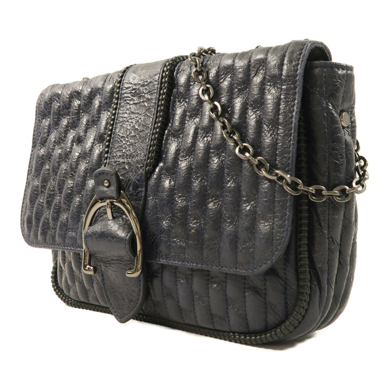 Longchamp 牛皮皮革Chain Shoulder鏈帶肩背袋-2