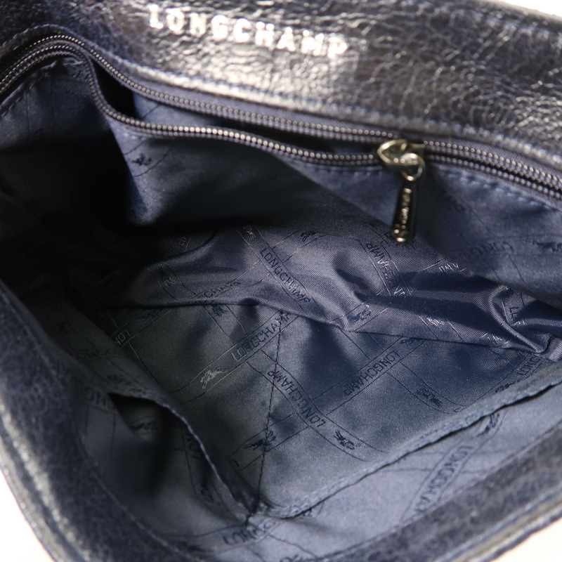 Longchamp 牛皮皮革Chain Shoulder鏈帶肩背袋-4