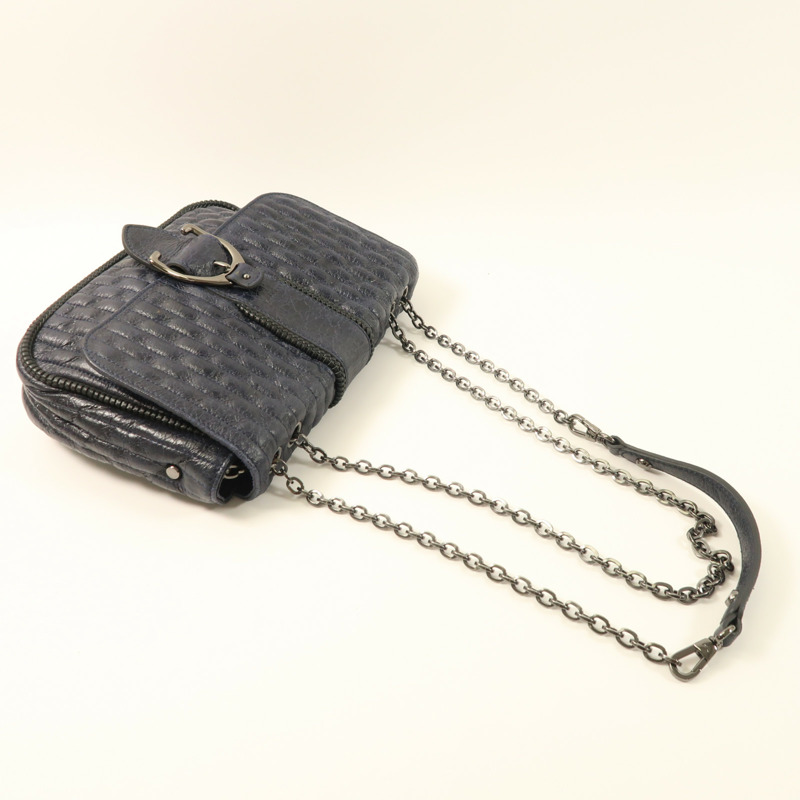 Longchamp 牛皮皮革Chain Shoulder鏈帶肩背袋-7