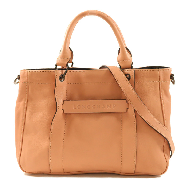 Longchamp 牛皮皮革2 Way Shoulder手挽肩背兩用袋-0