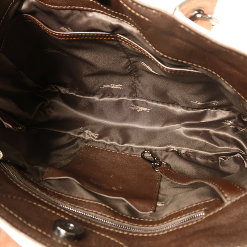 Longchamp 牛皮皮革2 Way Shoulder手挽肩背兩用袋-4