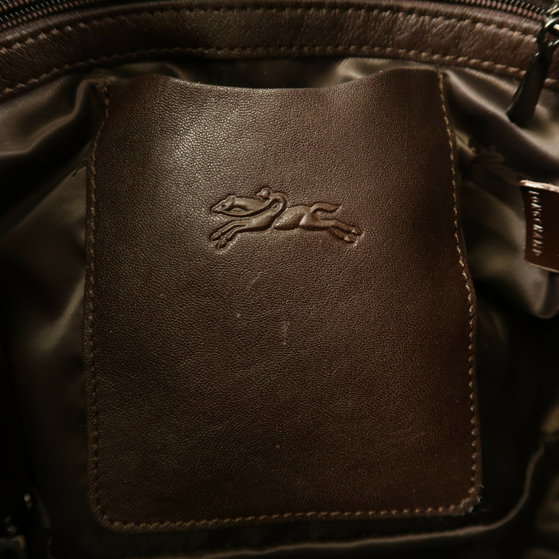 Longchamp 牛皮皮革2 Way Shoulder手挽肩背兩用袋-5