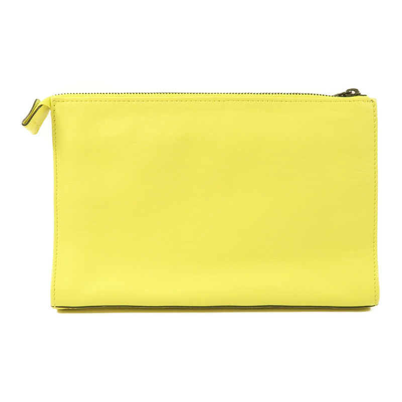 Longchamp 牛皮皮革Pouch手拿包-1