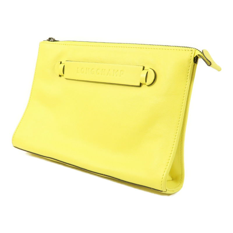 Longchamp 牛皮皮革Pouch手拿包-2