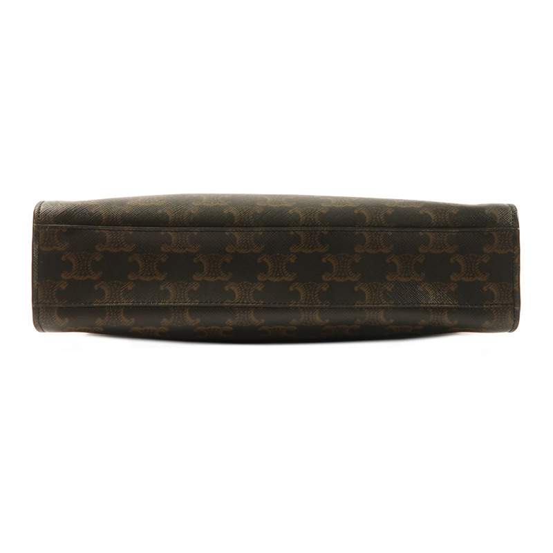 CELINE 塗層帆布Vertical Cabas In Triomphe金扣手挽肩背兩用袋-3