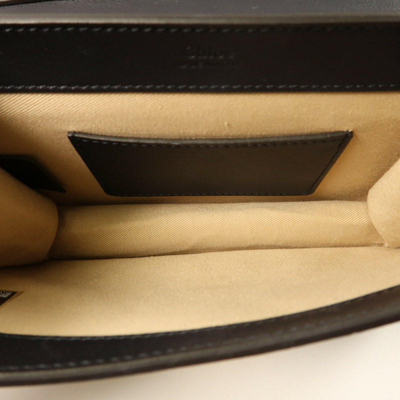 Chloe 牛皮皮革Chain Shoulder金扣鏈帶肩背袋-4