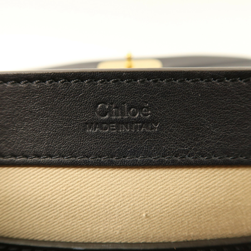 Chloe 牛皮皮革Chain Shoulder金扣鏈帶肩背袋-5