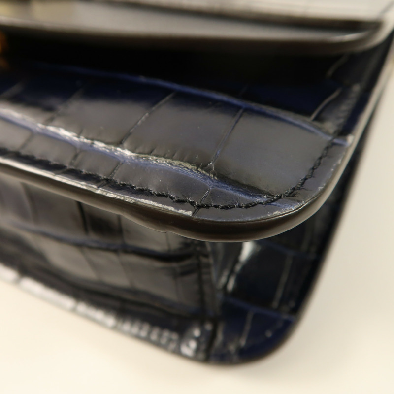 Chloe 牛皮皮革Chain Shoulder金扣鏈帶肩背袋-12