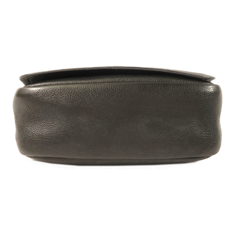 PRADA 牛皮皮革Shoulder Bag銀扣肩背袋-3