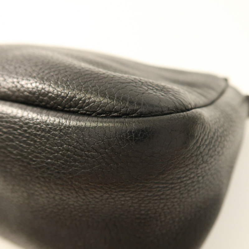 PRADA 牛皮皮革Shoulder Bag銀扣肩背袋-12