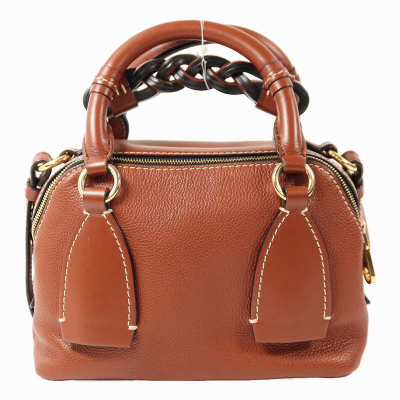 Chloe 牛皮皮革Daria Small金扣手挽肩背兩用袋-1