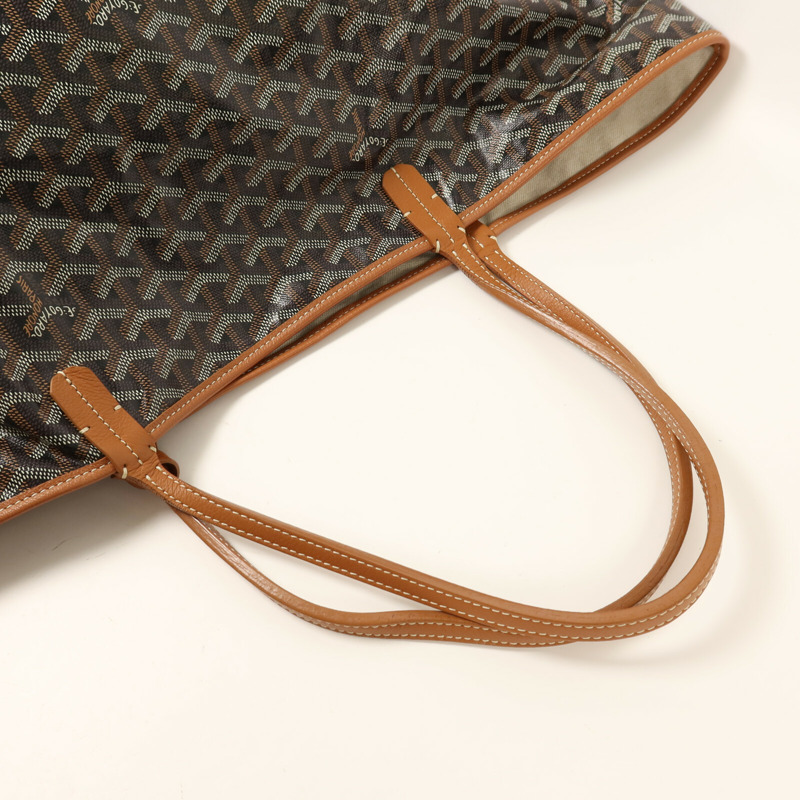 GOYARD 塗層帆布Saint Louis GM銀扣手挽袋-7