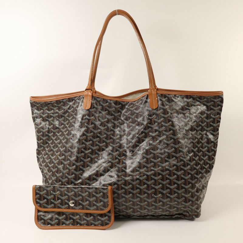 GOYARD 塗層帆布Saint Louis GM銀扣手挽袋-8
