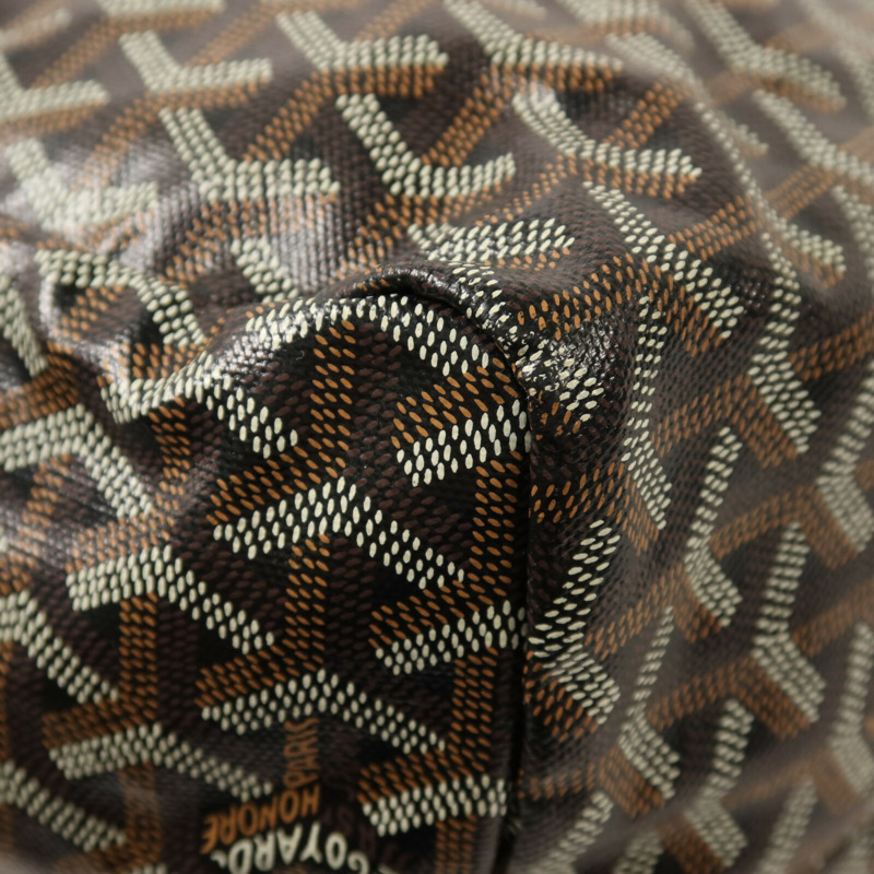 GOYARD 塗層帆布Saint Louis GM銀扣手挽袋-13