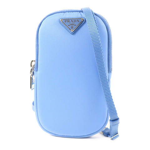 PRADA 尼龍Tessuto Phone Holder銀扣斜孭手機肩背袋