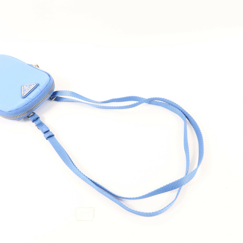 PRADA 尼龍Tessuto Phone Holder銀扣斜孭手機肩背袋-4