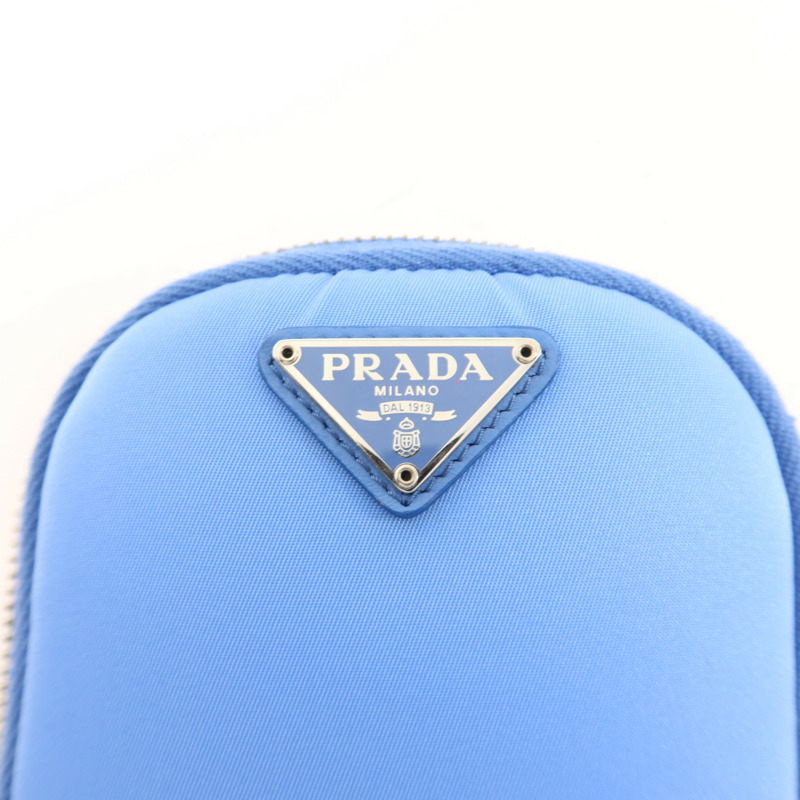 PRADA 尼龍Tessuto Phone Holder銀扣斜孭手機肩背袋-7