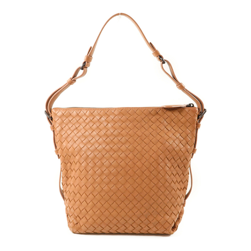 BOTTEGA VENETA 皮革Intrecciato Shoulder Bag金扣肩背袋-1