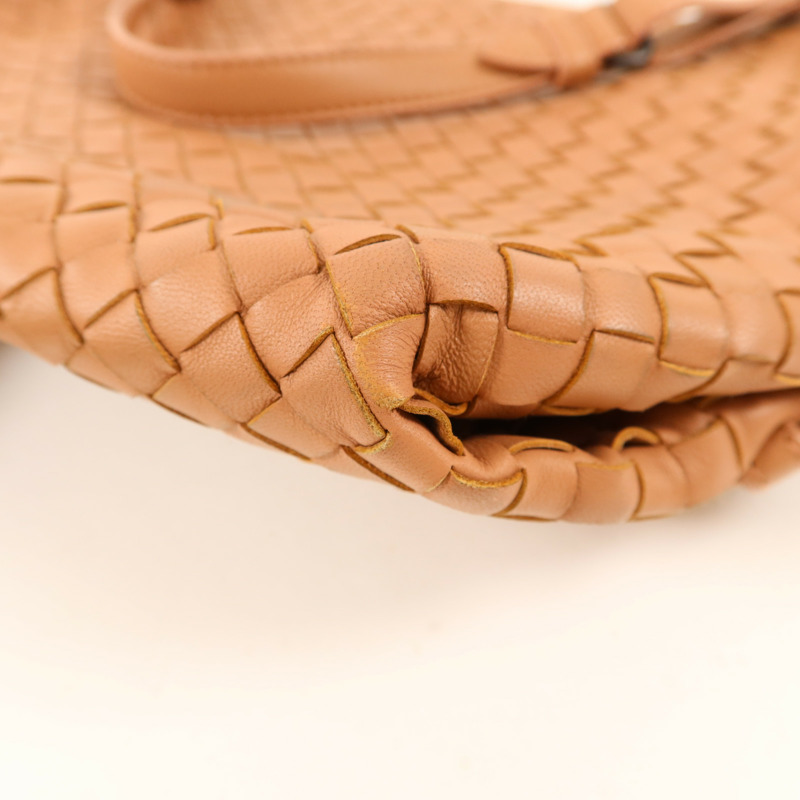 BOTTEGA VENETA 皮革Intrecciato Shoulder Bag金扣肩背袋-12