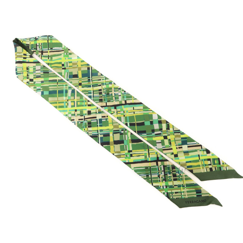 Salvatore Ferragamo 絲質Scarf絲巾-4