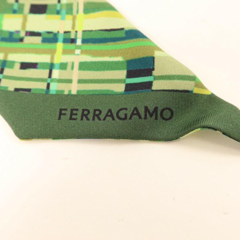 Salvatore Ferragamo 絲質Scarf絲巾-5