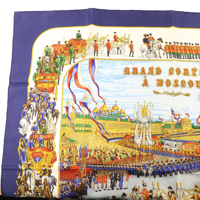 HERMES 絲質Scarf 90x90絲巾-1