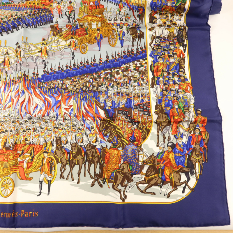 HERMES 絲質Scarf 90x90絲巾-3