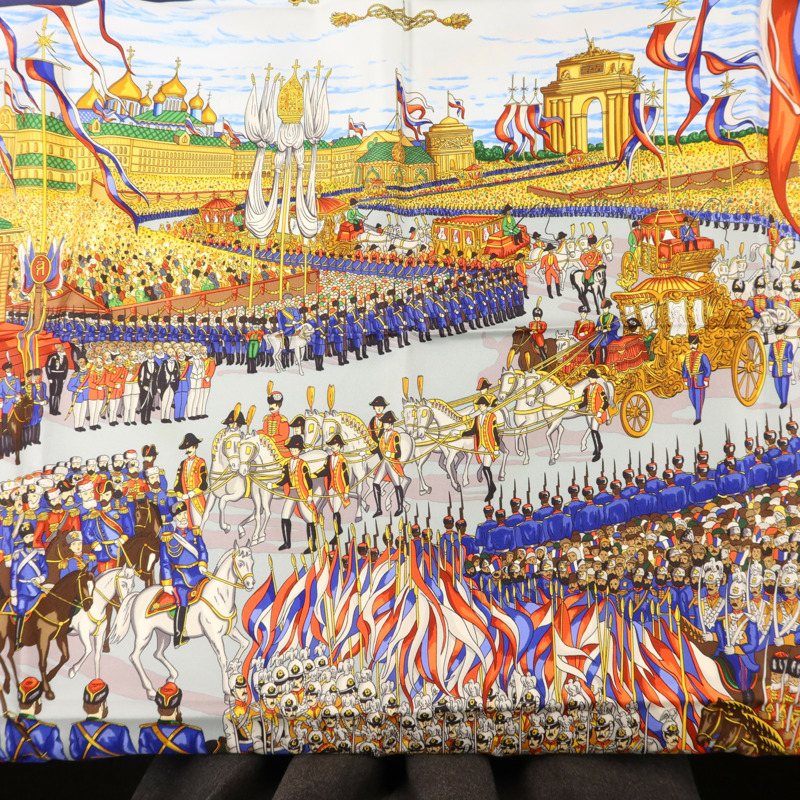 HERMES 絲質Scarf 90x90絲巾-5