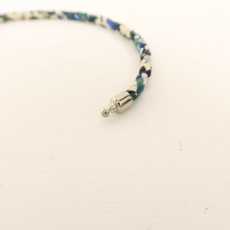 HERMES 絲質Goliath Double Tour銀扣手鏈-8