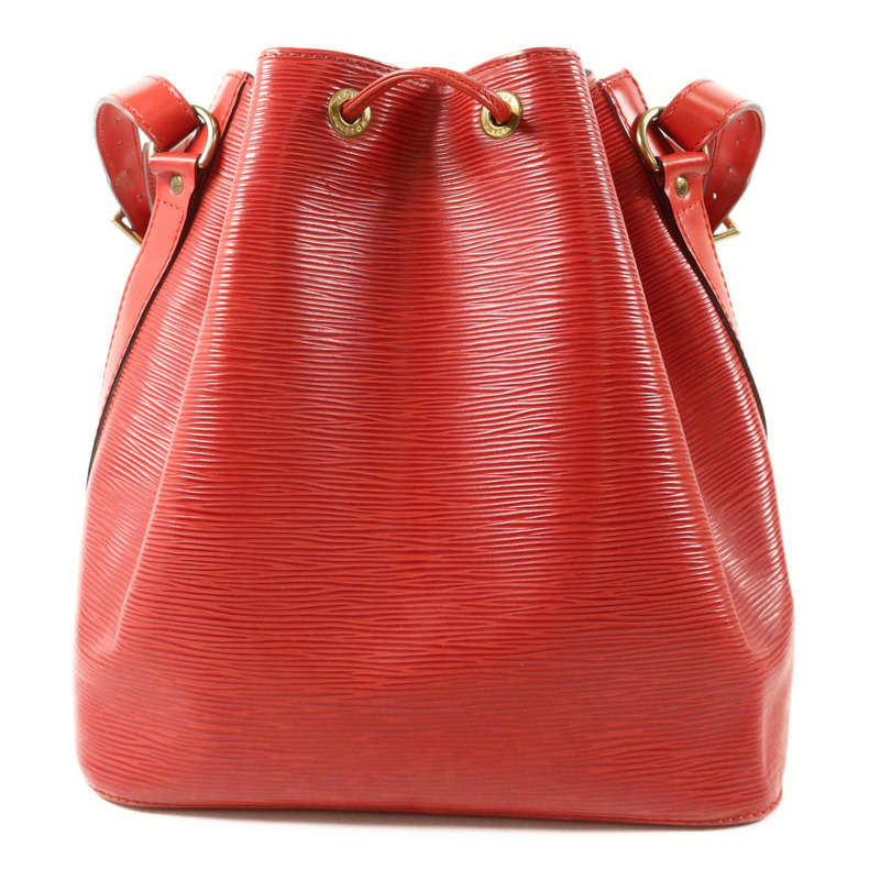 LOUIS VUITTON 水波紋牛皮革Petit Noe金扣肩背袋-1