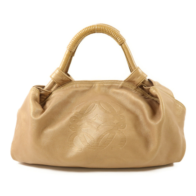 LOEWE 羊皮皮革Nappa Aire金扣手挽袋-0