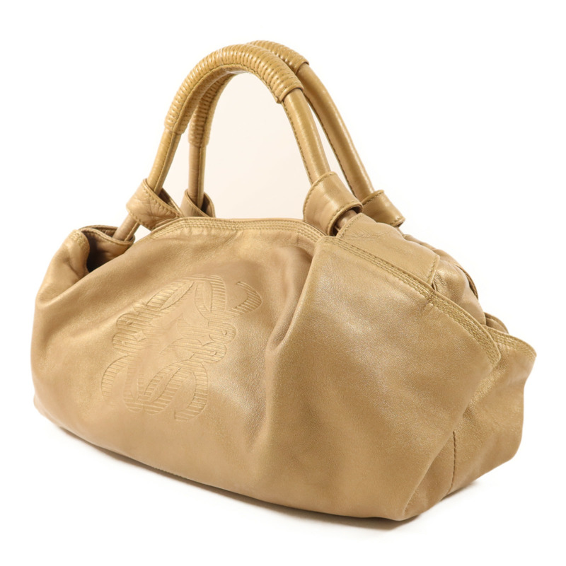 LOEWE 羊皮皮革Nappa Aire金扣手挽袋-2
