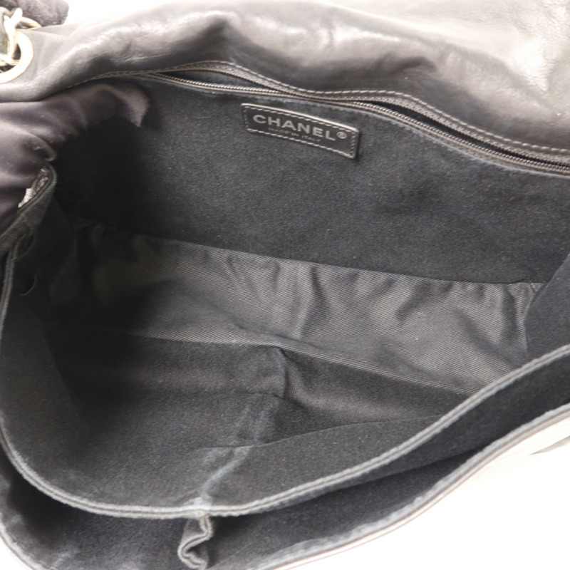 CHANEL 牛皮皮革Matelasse Chain Shoulder銀扣肩背袋-6