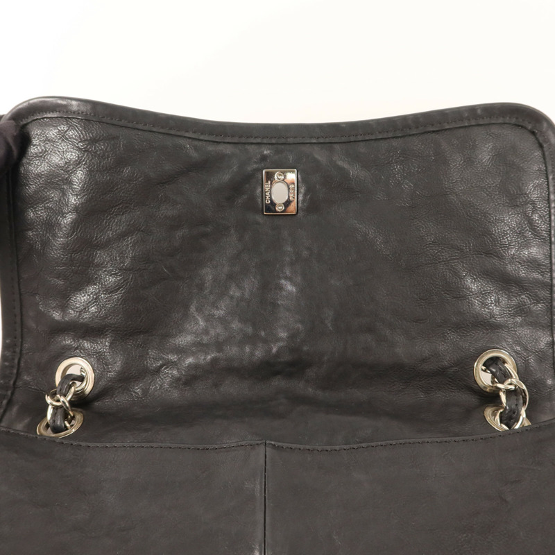 CHANEL 牛皮皮革Matelasse Chain Shoulder銀扣肩背袋-18