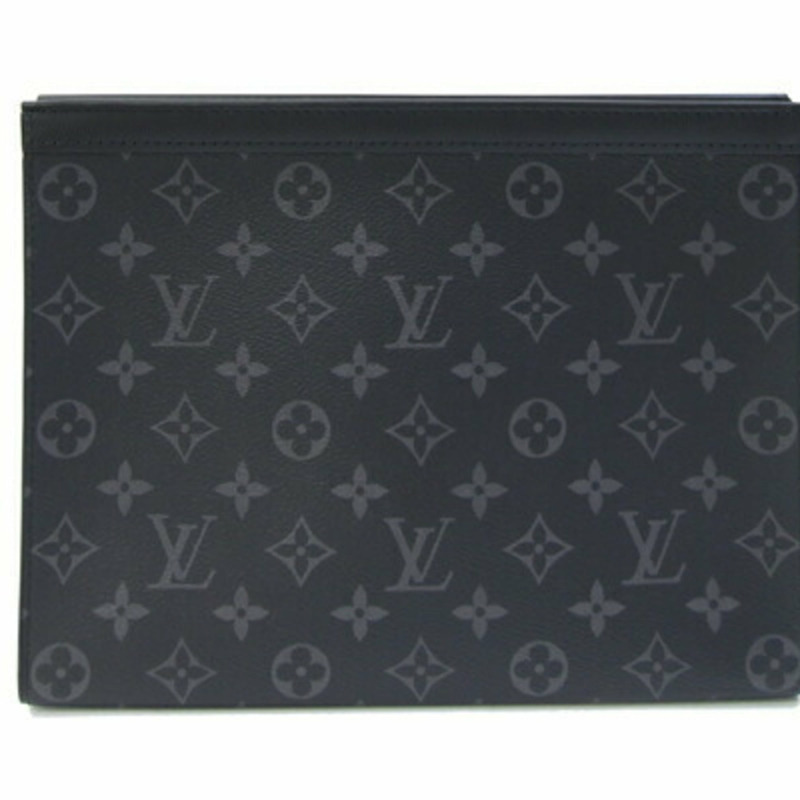 路易威登 Monogram Eclipse Pochette Voyage MM 手拿包 M61692 第二個旅行袋 男士路易威登LOUIS VUITTON官方線上旗艦店-0