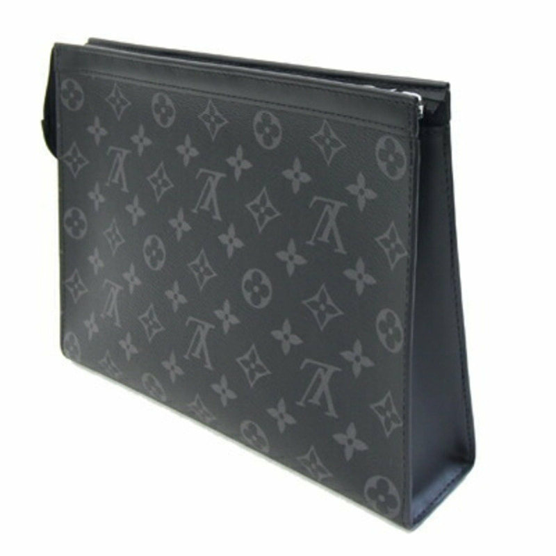 路易威登 Monogram Eclipse Pochette Voyage MM 手拿包 M61692 第二個旅行袋 男士路易威登LOUIS VUITTON官方線上旗艦店-1