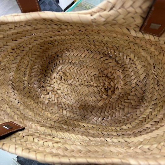 東區正精品㊣LOEWE Basket Natural Tan 咖啡皮革草編編織手提包沙灘包 RZ6242-4