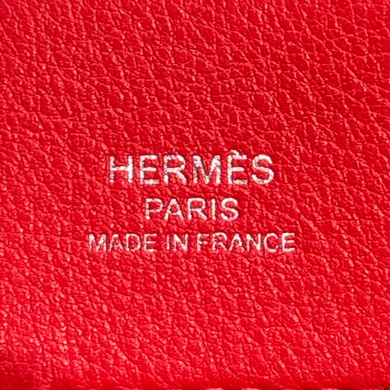 HERMES 愛馬仕 ALINE MINI 肩背包 紅色 SWIFT皮 銀釦-11