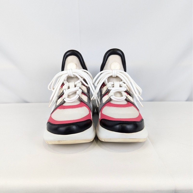莉亞精品♡ LV Archlight 粉白運動鞋 #37.5 二手-2