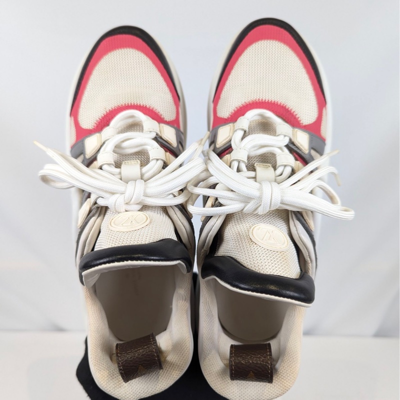 莉亞精品♡ LV Archlight 粉白運動鞋 #37.5 二手-4