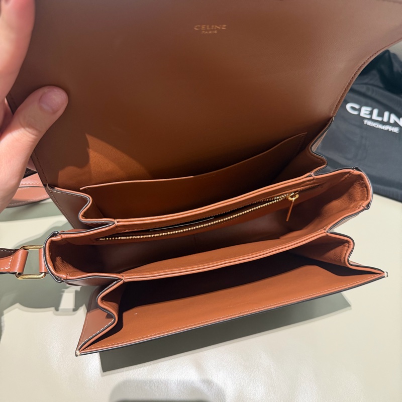 Celine Triomphe凱旋門 經典老花!-3