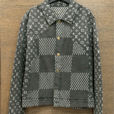 LV niog 2.0黑色拼接牛仔外套